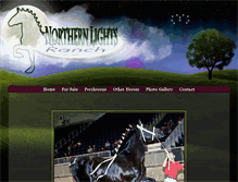 Tablet Screenshot of northernlightsranch.com